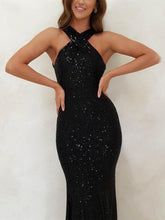 1920s Column/Sheath Halter Neck Sleeveless Ankle Length dresses