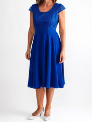 A-Line/Princess 2 Pieces V-Neck Chiffon Mother of the Bride Dresses Tea-Length 3/4 Sleeves Pleated 3D Flower With Jacket