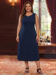 2 Pieces A-Line/Princess Plus Size V-Neck Chiffon Mother of the Bride Dresses with Jacket Floral 3/4 Sleeves Tea-Length