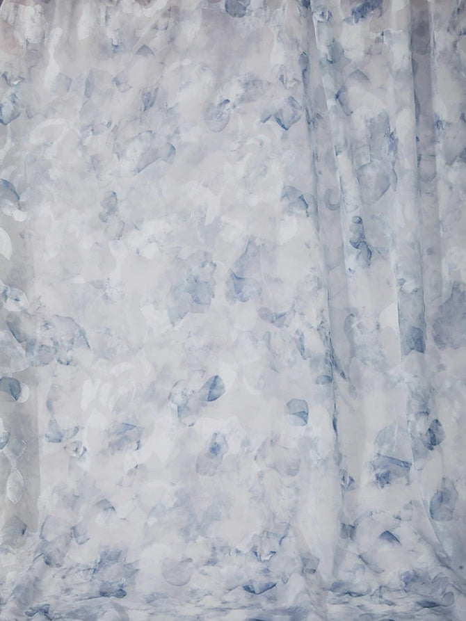 2 Pieces A-Line/Princess Scoop Chiffon Plus Size Mother of the Bride Dresses with Jacket Floral Tea-Length 3/4 Sleeves Ruffles