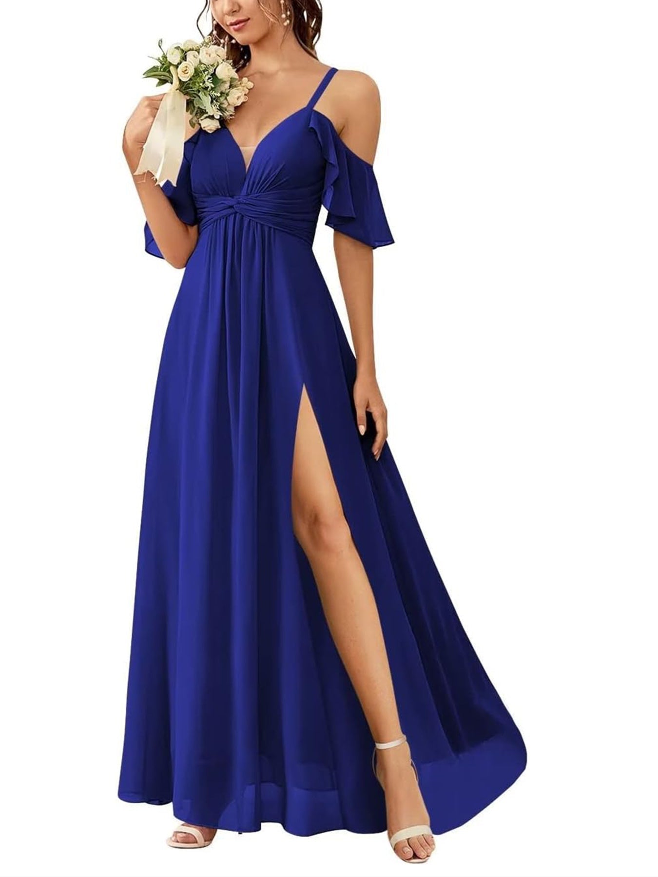 A Line/Princess Off-the-Shoulder Floor-Length Bridesmaid Dresses