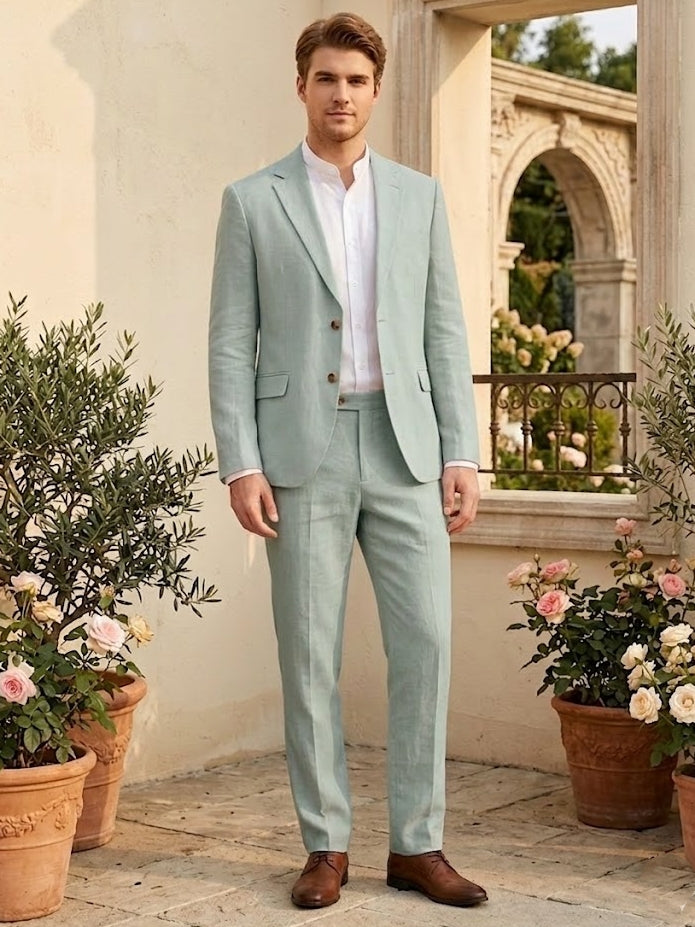 100% Linen Comfortable Suit