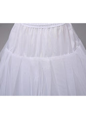 A-Line Slip Polyester Floor-Length 2 Tiers Petticoats